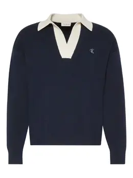 Calvin Klein Jeans: Синий свитер 