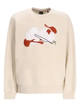 BOSS: Свитшот с абстрактным принтом 