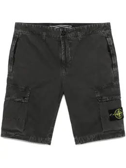 Stone Island: Чёрные шорты  Compass