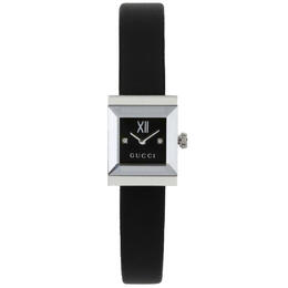 Gucci G-Frame Quartz Black Dial Ladies Watch ya128538