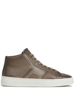 Santoni logo-print high-top sneakers 26603775