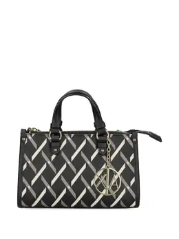 Armani Exchange logo charm pattern tote bag 32521097