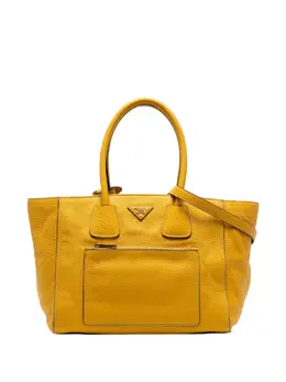 Prada 2010-2025 Vitello Daino Front Pocket Open Convertible Tote satchel 32618667