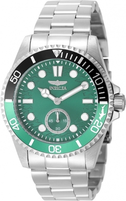 Invicta Pro Diver Quartz Green Dial Sprite Bezel Mens Watch 49433