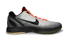 Баскетбольные кроссовки Zoom Kobe 6 унисекс с низким верхом, черные/серые/красные Nike fq3546-001（team258-曼巴蝰蛇） | light gray