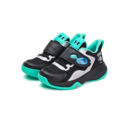 Детские баскетбольные кроссовки для детей Under Armour, черный/серебряный 2432201 | black silver