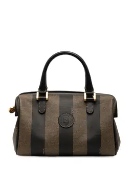 Fendi 20th Century Pequin Coated Canvas boston bag 32624170