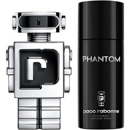 Туалетная вода-спрей Paco Rabanne Phantom 100 мл + дезодорант-спрей 150 мл 3349668608409