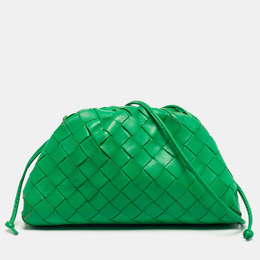 Bottega Veneta Green Intrecciato Leather Mini The Pouch Bag 1242811