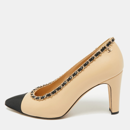 Chanel: Бежевые туфли 