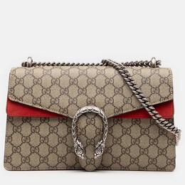 Gucci Brown Medium GG Supreme Dionysus Shoulder Bag 1242624