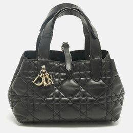 Christian Dior Black Cannage Leather Small Toujours Tote 1242526