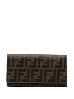 Fendi 2010-2025 Zucca Coated Canvas Trifold Wallet long wallets 32630892