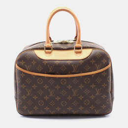 Louis Vuitton Deauville Brown Monogram Canvas Top Handle Bag 1164097
