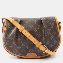 Louis Vuitton: Коричневая сумка через плечо 