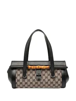 Gucci 2000-2015 GG Canvas Bamboo Bullet shoulder bag 32631528
