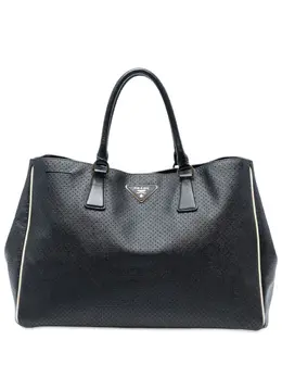 Prada 2010-2025 Large Perforated Saffiano Lux Galleria tote bag 32631775