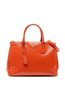 Prada 2010-2025 Medium Saffiano Vernice Galleria Double Zip satchel 32632026