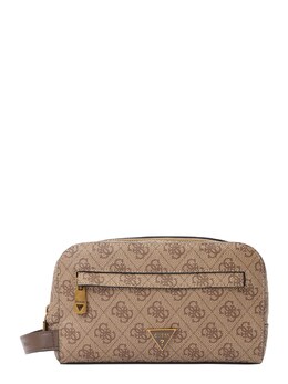 Сумка для туалетных принадлежностей Guess MILANO SMALL NECESSAIRE, Beige/Dark beige gue9mey001000001 | beige/dark beige