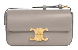 Celine Сумка через плечо из глянцевой кожи Триумфальная арка Триумфальная арка Женская Галька серая 194143bf4-10bl