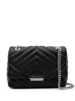 Стеганая сумка на плечо с логотипом Armani Exchange, черный 9491224r742 | черный