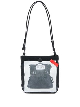 Сумка-мессенджер Maison Margiela Trompe L'oeil 5AC Baby, черный sb1wc0009p6436 | черный