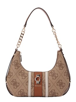 Сумка через плечо Guess ERENIA TOP ZIP SHOULDER BAG, Brown/Cognac/Light brown gue9mfj003000001 | brown/cognac/light brown