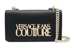 Versace Полиуретановая наплечная сумка через плечо обычная женская черная 74va4bl1zs467899