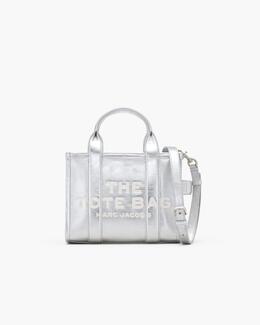 Маленькая сумка-тоут из металлизированной кожи Marc Jacobs, цвет Metallic Silver 2f3htt004h01-039 | metallic silver