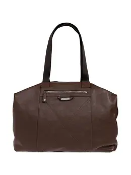 Сумка-тоут из кожи на молнии Iceberg, коричневый 31997358 | коричневый