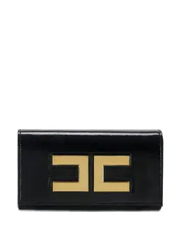 Мини-сумка на цепочке с логотипом Elisabetta Franchi, черный 32239258 | черный