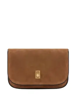 Сумка через плечо из замши с цепочным ремешком Elisabetta Franchi, коричневый 32238708 | коричневый