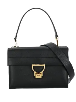 Малая кожаная сумка-тоут с клапаном Coccinelle, черный 32354156 | черный