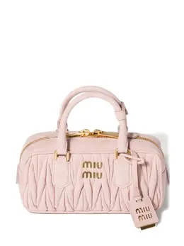 Сумка Arcadie из стеганой замши Miu Miu, розовый 32261573 | розовый