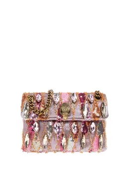 Мини-сумка-тоут Kensington с пайетками Kurt Geiger London, розовый 31918988 | розовый