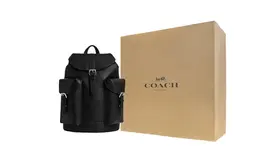 Coach Кожаный рюкзак из коровьей кожи большого размера мужской черный cw210-svbk