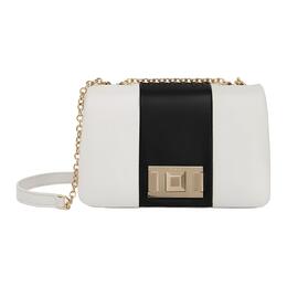 Furla Кожаная мини-сумка через плечо женская бело-черная wb00898-bx1710-1843s