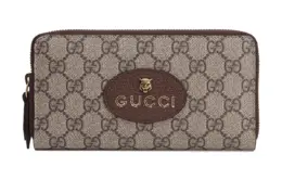 Gucci Неовинтажная холщовая сумка с кожаными вставками унисекс 473953-k9got-8861