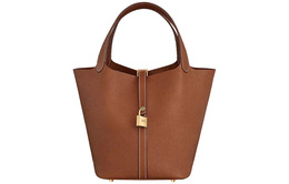 Hermes Сумка-ведро Picotin Lock из кожи теленка Barenia Faubourg 22 светло-коричневый h077914cc34