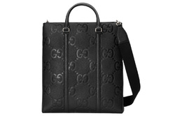 Gucci Кожаная сумка-тоут через плечо среднего размера черная 760233-aaby7-1000