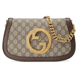 Сумка Gucci Blondie Shoulder, бежевый/коричневый 699268 k9gsg 8358 | grey