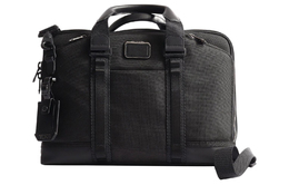 Tumi Мужская кожаная сумка для ноутбука из баллистического нейлона черная 0232790d