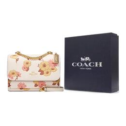 Coach Кожаная сумка через плечо среднего размера женская бежевая ch550-imcah