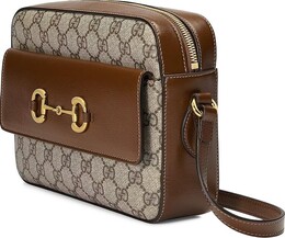 Сумка Gucci Horsebit 1955 Small Shoulder Bag Beige/Ebony, бежевый 645454 92tcg 8563 | brown