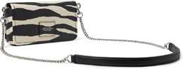 Мини-сумка Marc Jacobs The Zebra Leather Chain, черная/белая b0d5jvfr2w