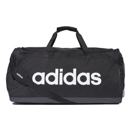 Сумка linear logo duffel bag large 'black white' Adidas, черный fm2400 | black/white