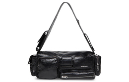 Мужская маленькая сумка-слинг Superbusy черного цвета Black Balenciaga 702167210c81000