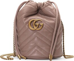 Сумка Gucci GG Marmont 2.0 Mini Bucket Bag Porcelain Rose 575163 dtdrt 5729 | pink