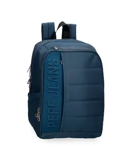 Рюкзак для ноутбука 13,3" Ancor с двумя отделениями и креплением к сумке на колесиках Pepe Jeans, синий mp_0448290_7012141 | azul