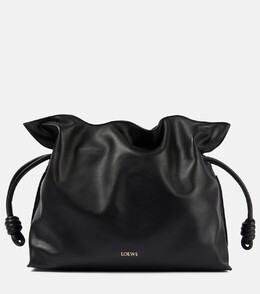 Фламенко большая кожаная клатч Loewe, черный p00925628 | black
